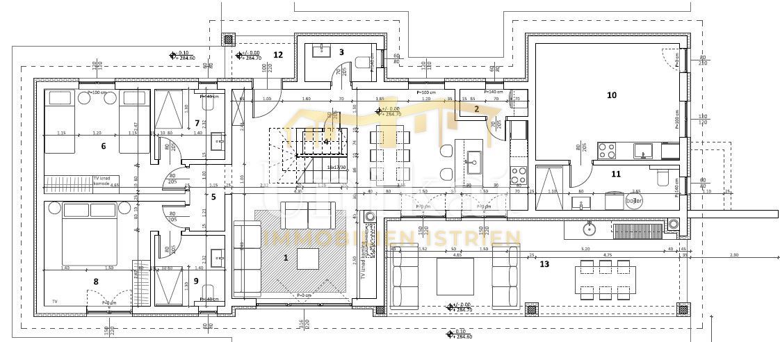 Villa con due unità abitative - vista mare